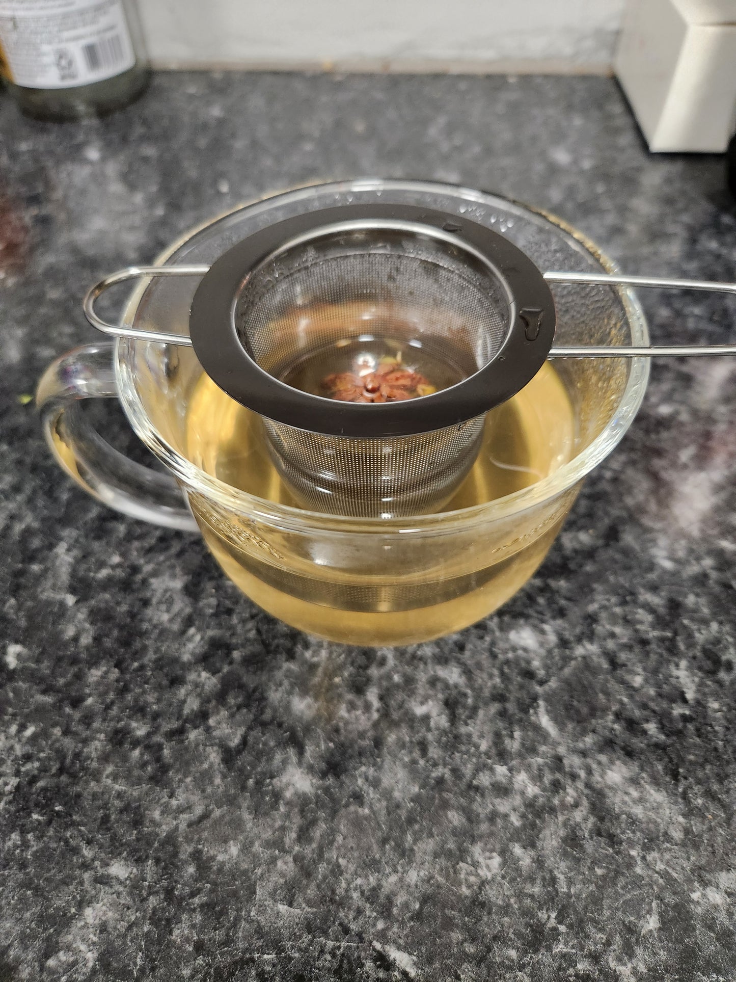 Stainless steel extra fine infuser with folding handles