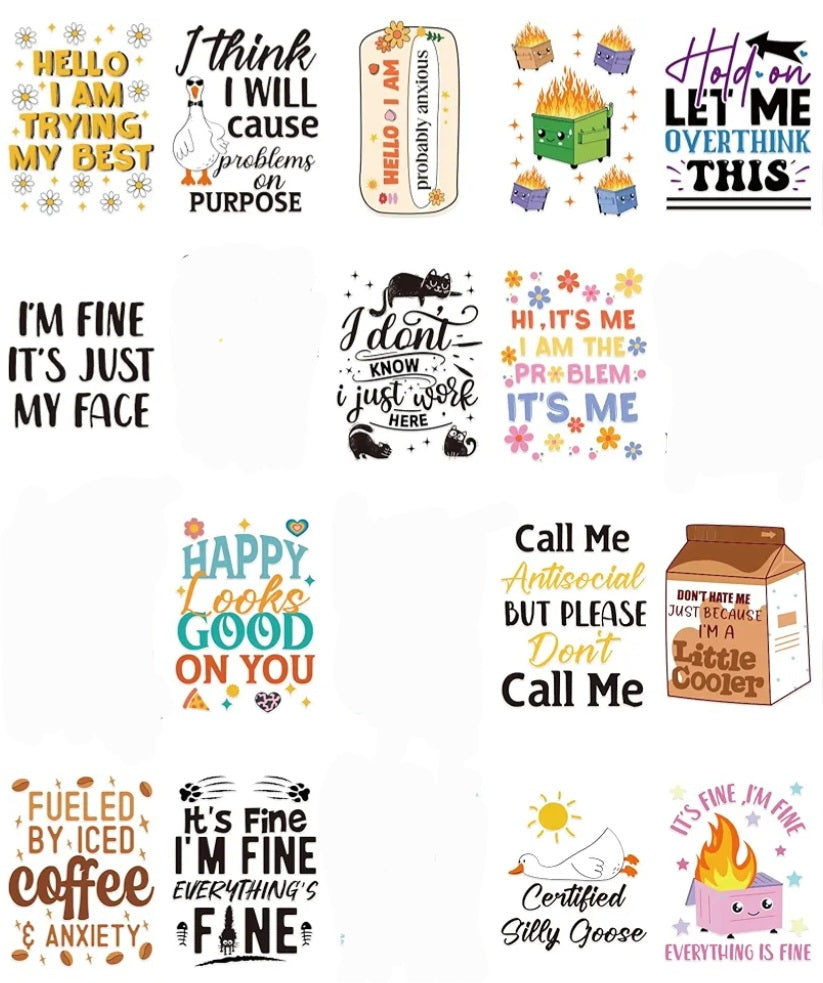Cup wraps (decals)