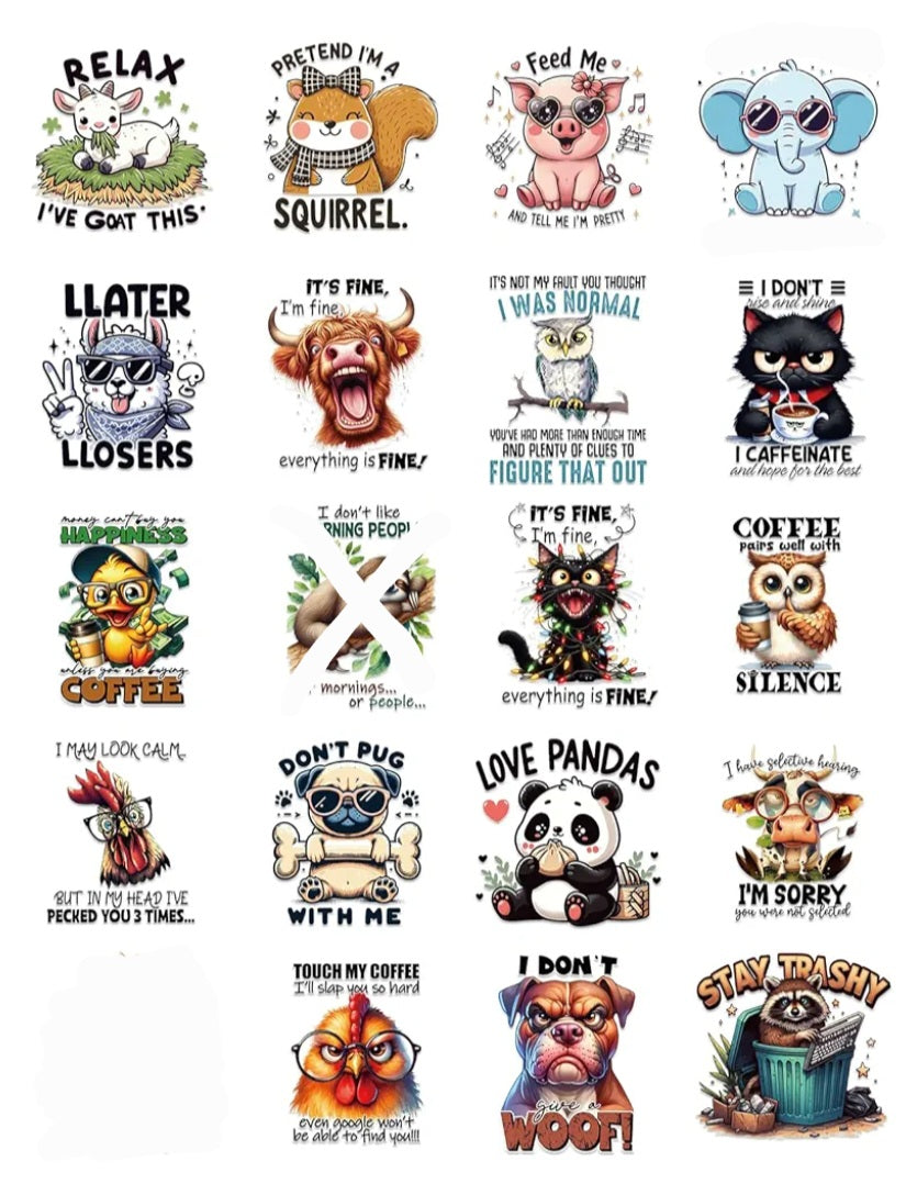 Cup wraps (decals)