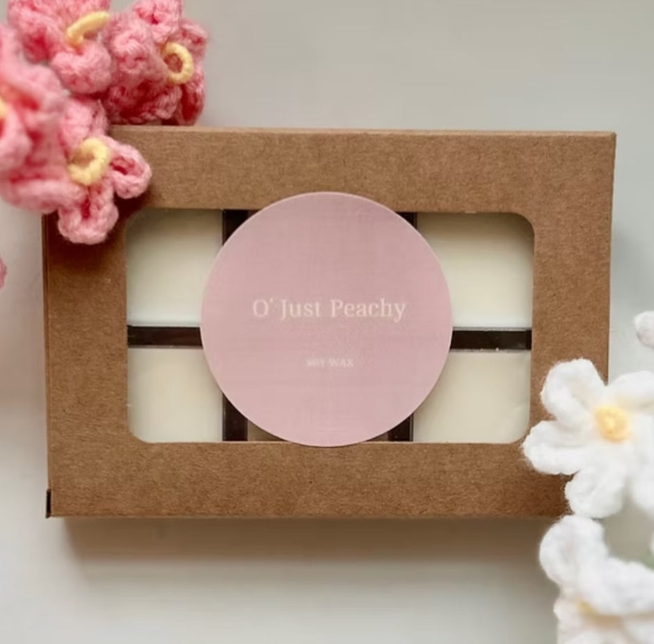O' Just Peachy wax melt by His Hands